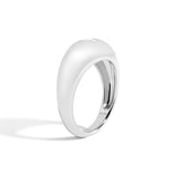 Shahla Karimi Bombe Ring with Heart White Gold