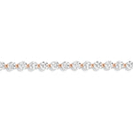 Shahla Karimi Invisible Set 3.5mm Rose Gold Tennis Bracelet