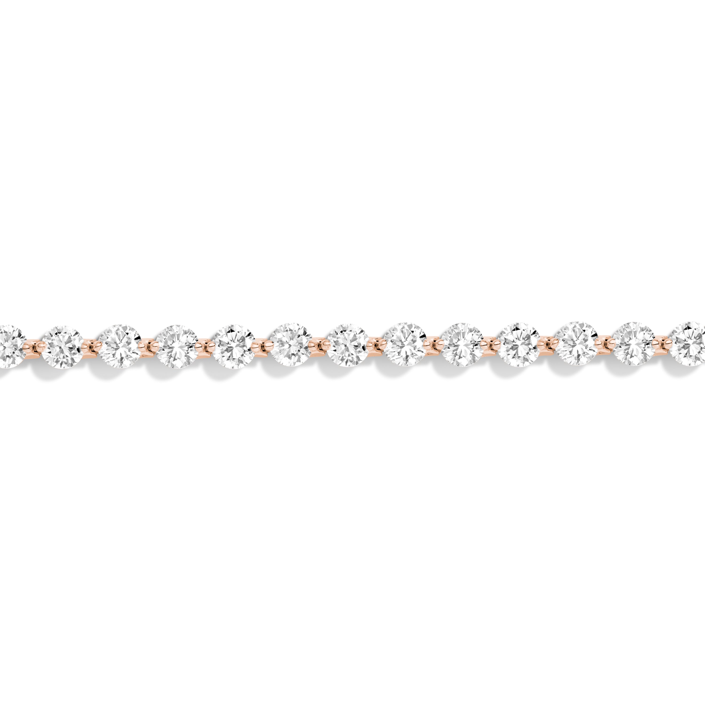 Shahla Karimi Invisible Set 3.5mm Rose Gold Tennis Bracelet