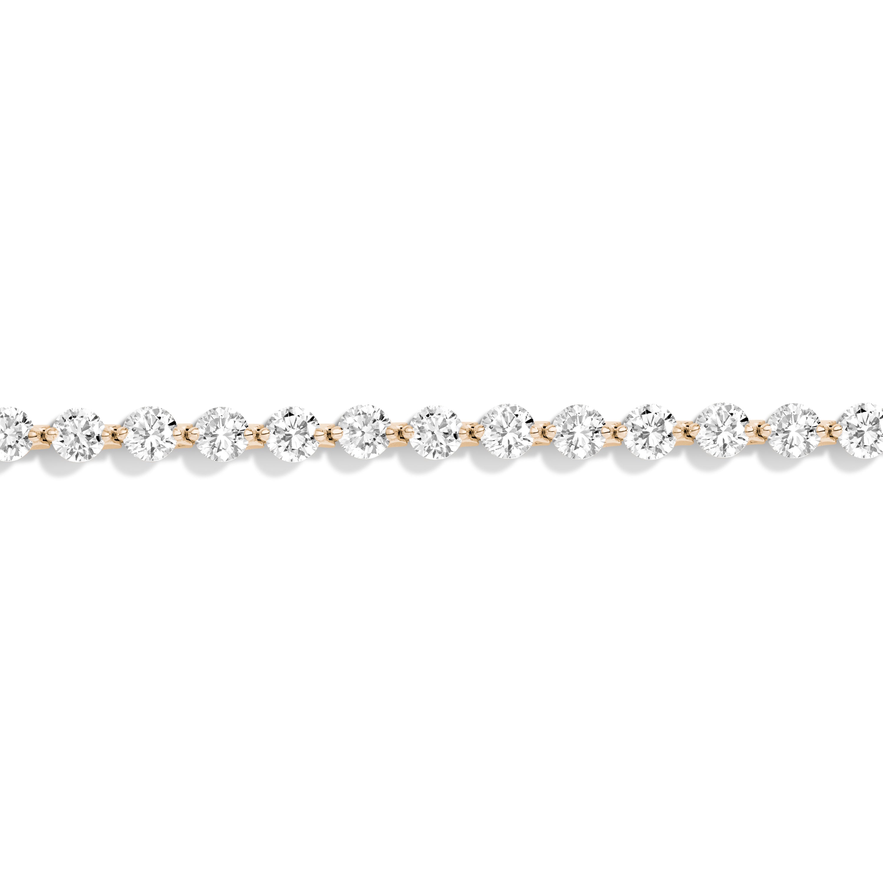 Shahla Karimi Invisible Set 3.5mm Yellow Gold Tennis Bracelet