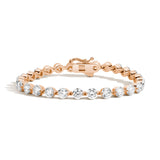 Shahla Karimi Invisible Set 4.2mm Rose Gold Tennis Bracelet