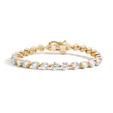 Shahla Karimi Invisible Set 4.2mm Yellow Gold Tennis Bracelet