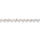 Shahla Karimi Invisible Set 4.2mm Rose Gold Tennis Bracelet