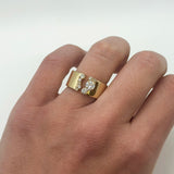 Shahla Karimi Jewelry Cluster Gap Ring 14/18K Yellow Gold