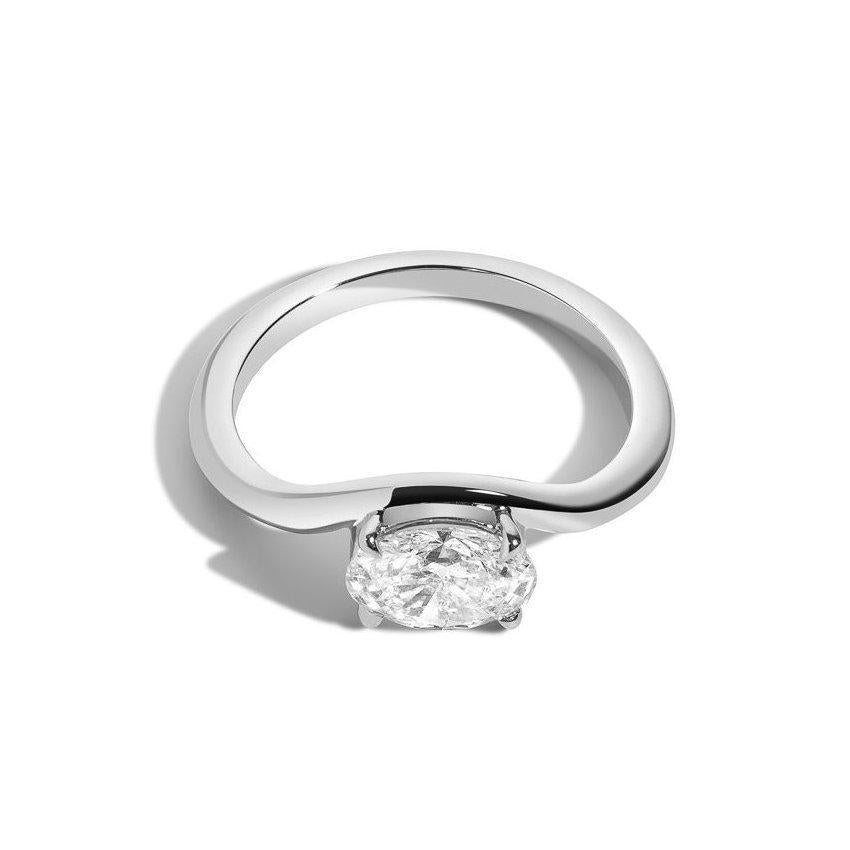 Shahla Karimi Jewelry Diamond Foundry Deco Oval Eye Ring_Platinum