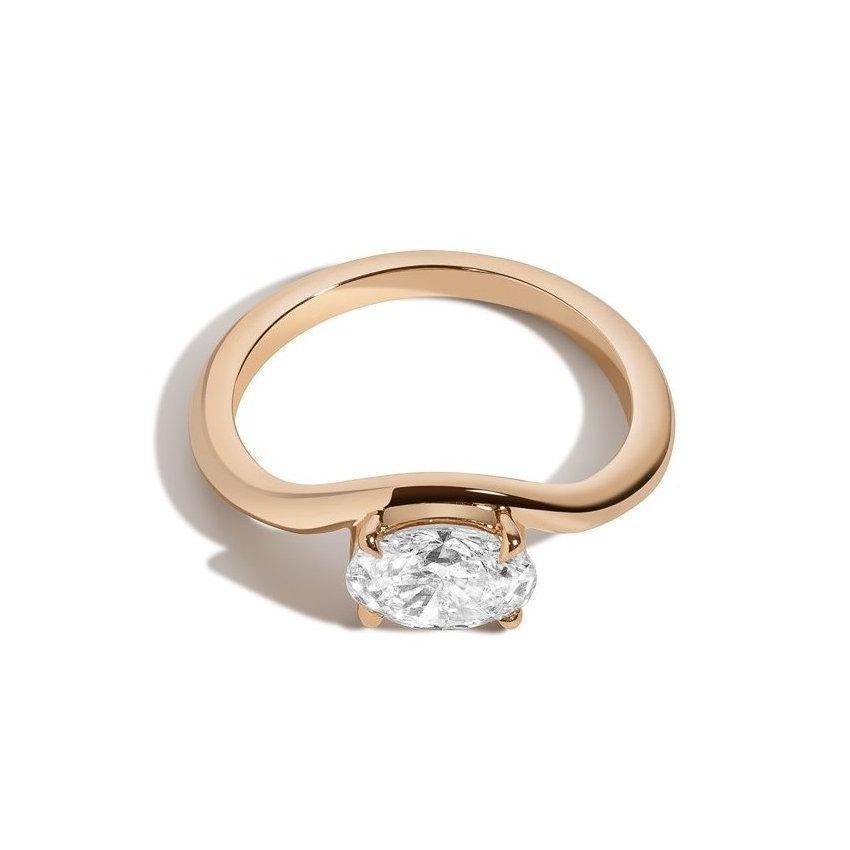 Shahla Karimi Jewelry Diamond Foundry Deco Oval Eye Ring_14K_18K_Yellow Gold