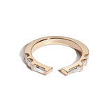 Shahla Karimi Jewelry Landmark Collection Chrysler Ring No. 2 14/18K Yellow Gold with White Diamonds 