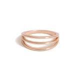 Shahla Karimi Negative Spaces Rose Gold Ring