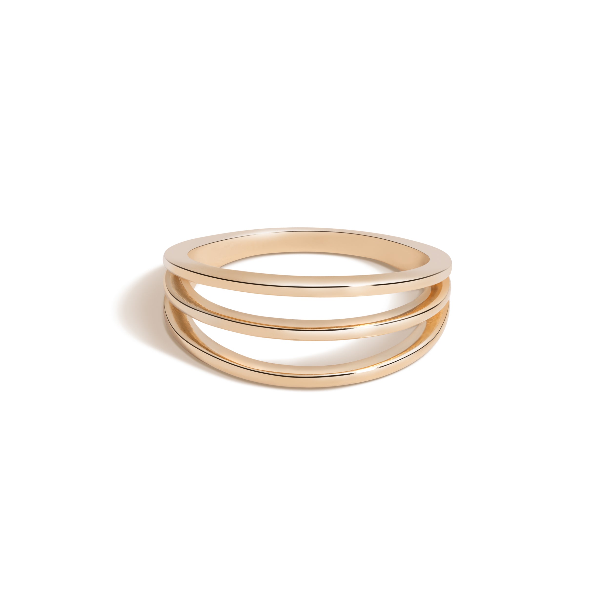 Shahla Karimi Negative Spaces Yellow Gold Ring