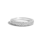 Shahla Karimi Vintage Pave Domed White Gold Ring