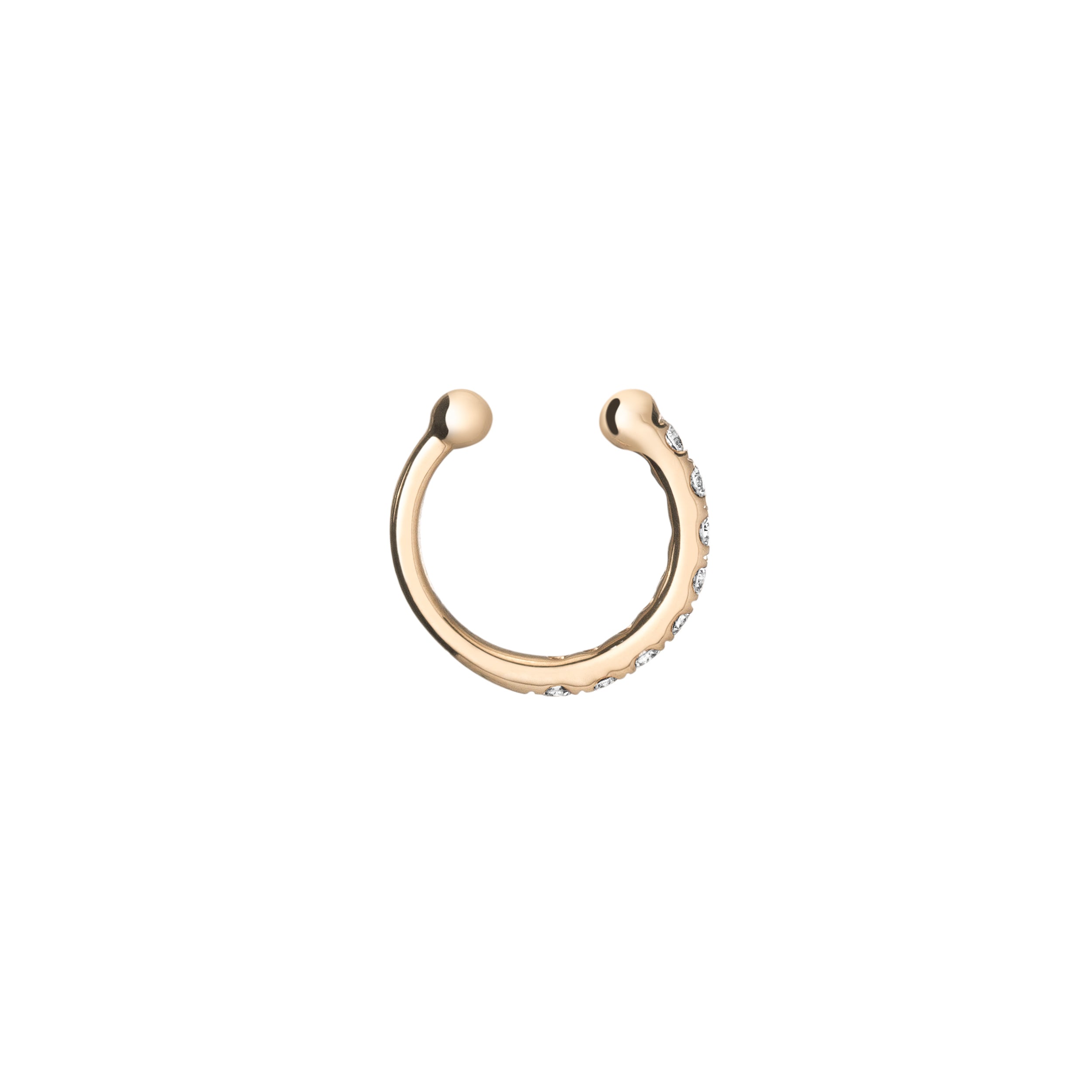 Shahla Karimi Pavé Ear Cuff 14K Yellow Gold