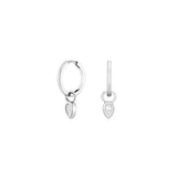 Shahla Karimi Pear Earring White Gold Charm 