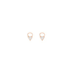 Shahla Karimi Triangle Earring Rose Gold Charm
