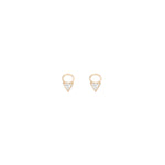 Shahla Karimi Triangle Earring Yellow Gold Charm