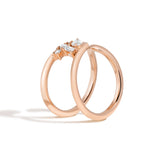 Shahla Karimi Zaha Cluster Wrap Rose Gold Ring