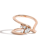 Shahla Karimi Zaha Cluster Wrap Rose Gold Ring
