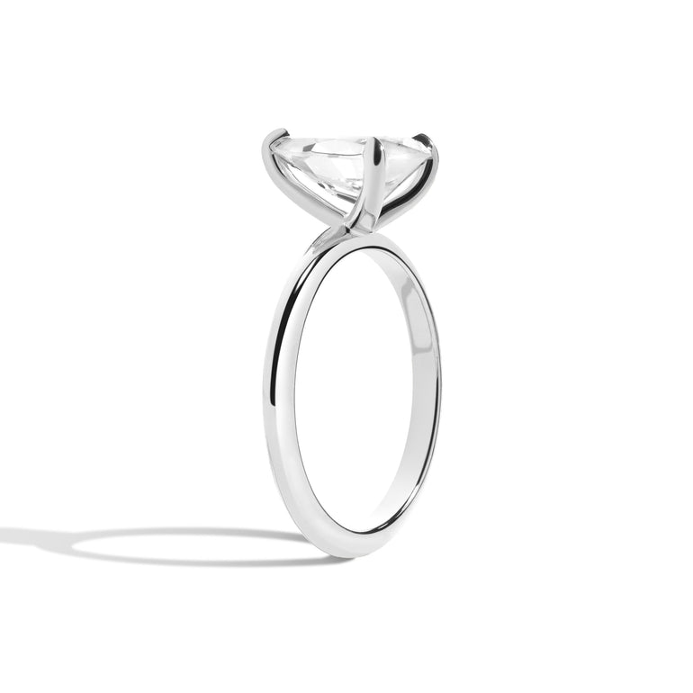 Shahla Karimi Shahla's Signature Pear Railless Pear Engagement Ring 14K White Gold