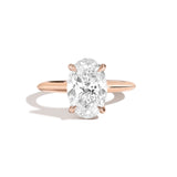 Shahla Karimi Shahla's Signature Railless Oval Engagement Ring 14K Rose Gold