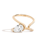 Shahla Karimi Zaha Wrap Ring With Pear 14K Yellow Gold
