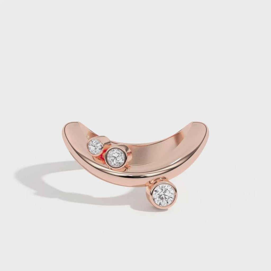 Shahla Karimi Jewelry Doshi Cluster Ring No. 2 14K Rose Gold