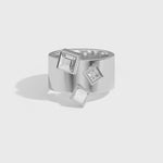 Shahla Karimi Jewelry Wiskup X Shahla Entropy Ring No.4 14K White Gold