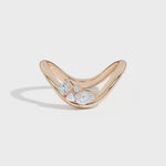 Shahla Karimi Jewelry Gaudí Mosaic Curve Ring 14K Yellow Gold