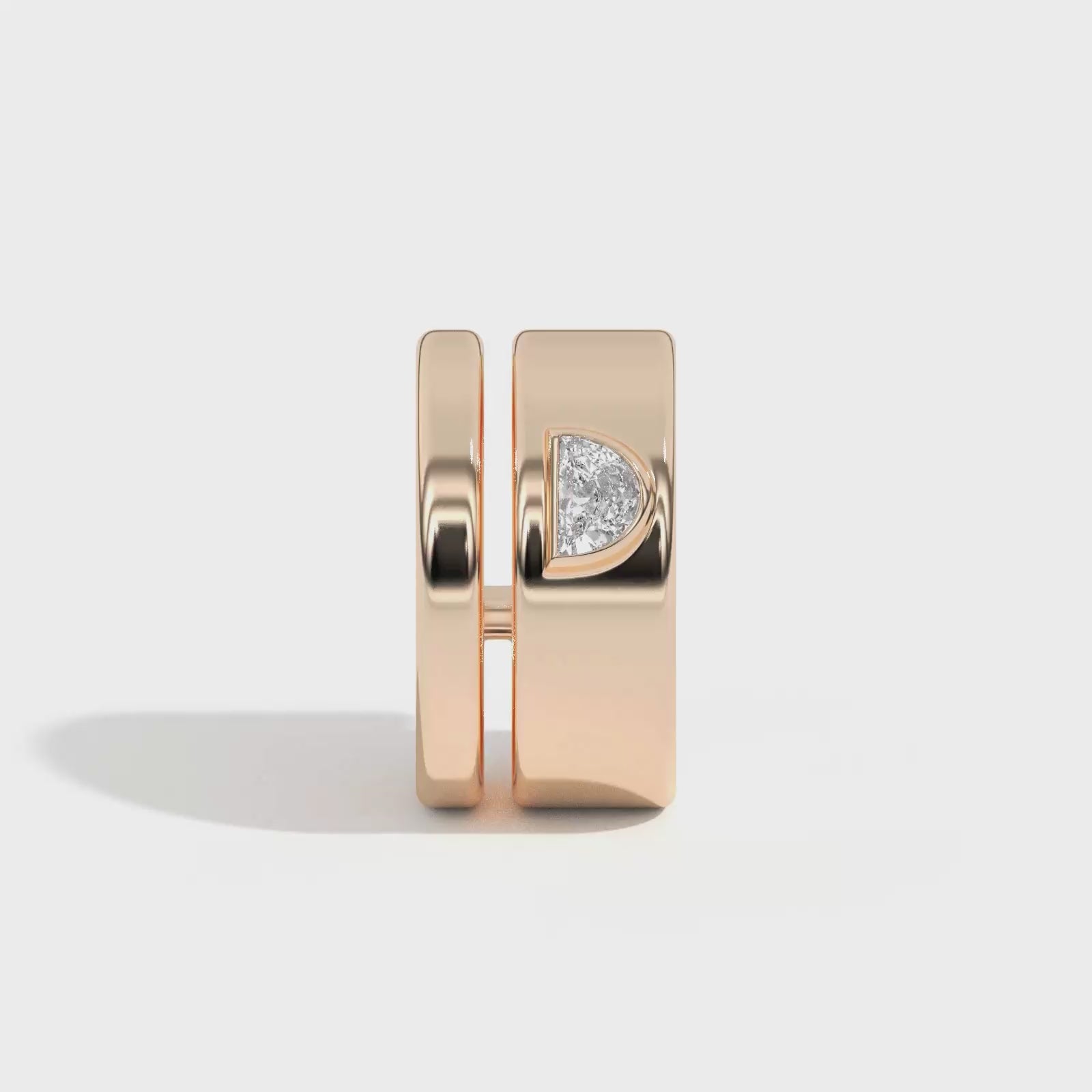 Shahla Karimi Jewelry Azadi Double Ear Cuff 14K Yellow Gold