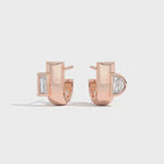 Shahla Karimi Jewelry Cloud Asymmetrical Half Arcs 14K Rose Gold