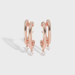 Shahla Karimi Jewelry Double Cloud Earrings with Dangles 14K Rose Gold