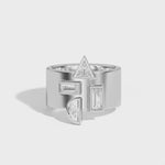 Shahla Karimi Jewelry Wiskup X Shahla Entropy Ring No.3 14K White Gold