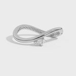 Shahla Karimi Jewelry Gaudí Mosaic Curve Bangle No. 1 14K White Gold