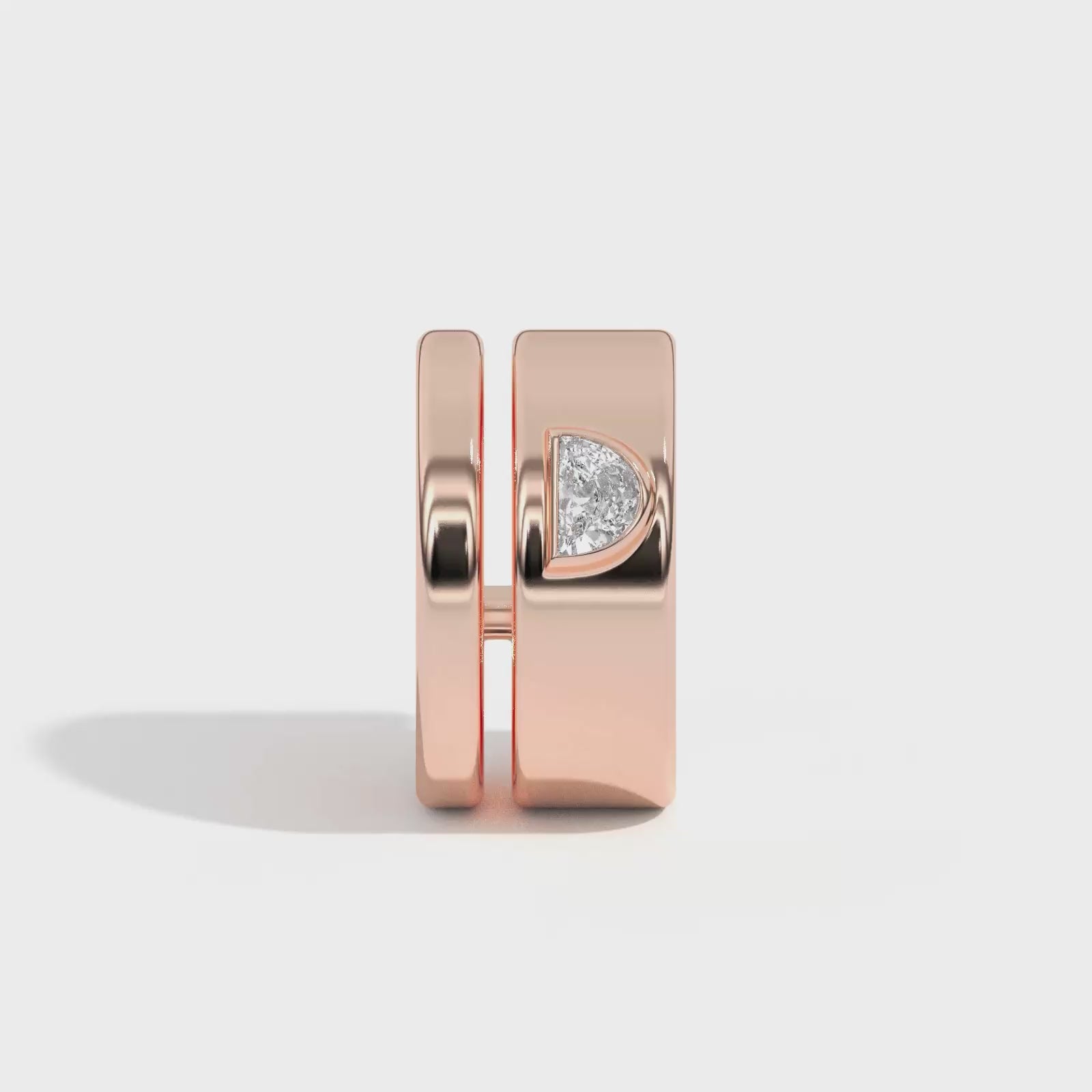 Shahla Karimi Jewelry Azadi Double Ear Cuff 14K Rose Gold