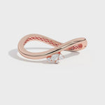 Shahla Karimi Jewelry Gaudí Mosaic Curve Bangle No. 1 14K Rose Gold