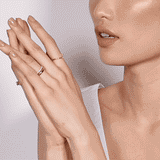 Shahla Karimi Jewelry 2.2mm Gold Band 14/18K Yellow Gold on Body GIF