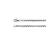 Shahla Karimi 2.7 mm Rounded Box Chain Necklace 14K White Gold