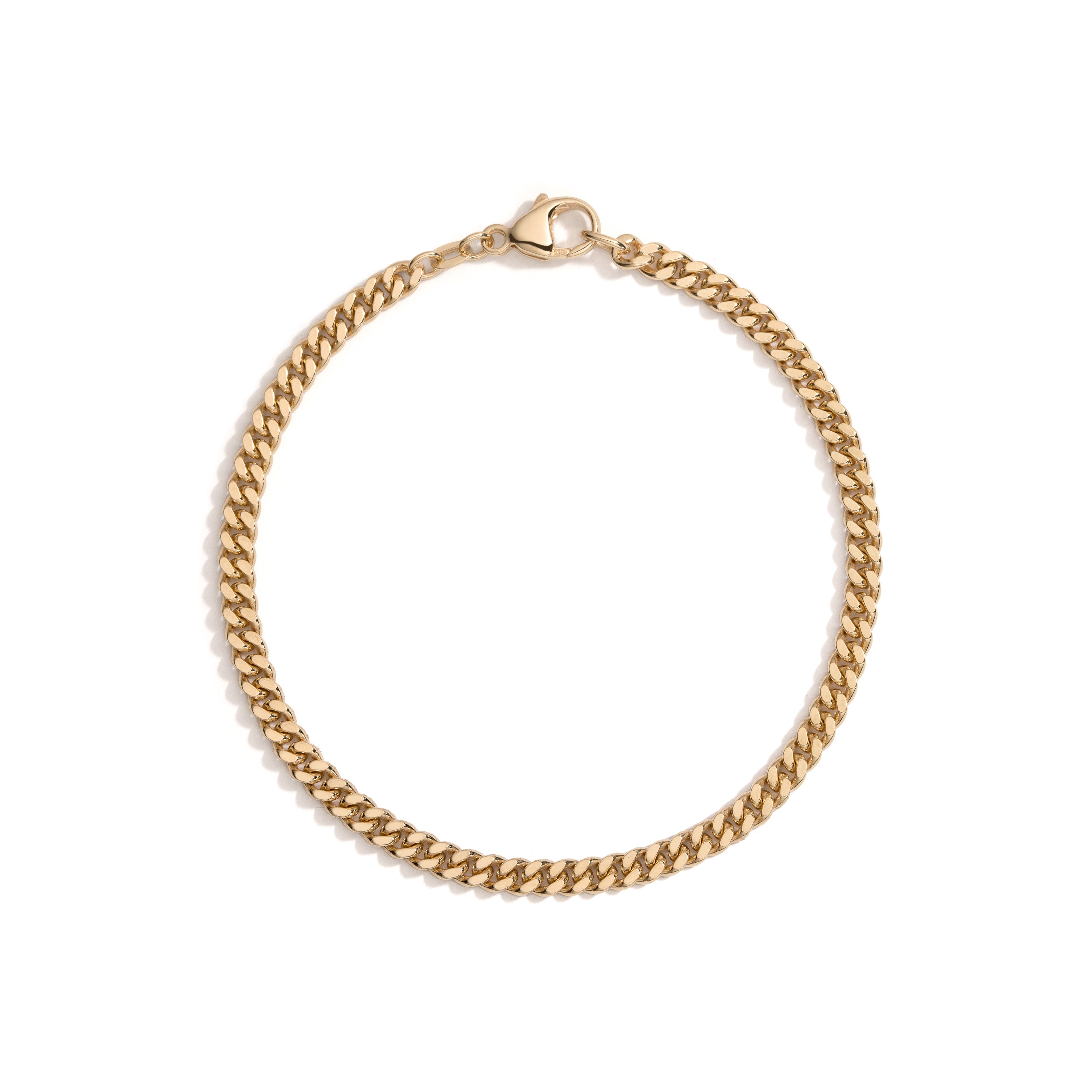 4mm Cuban Link Bracelet Shahla Karimi