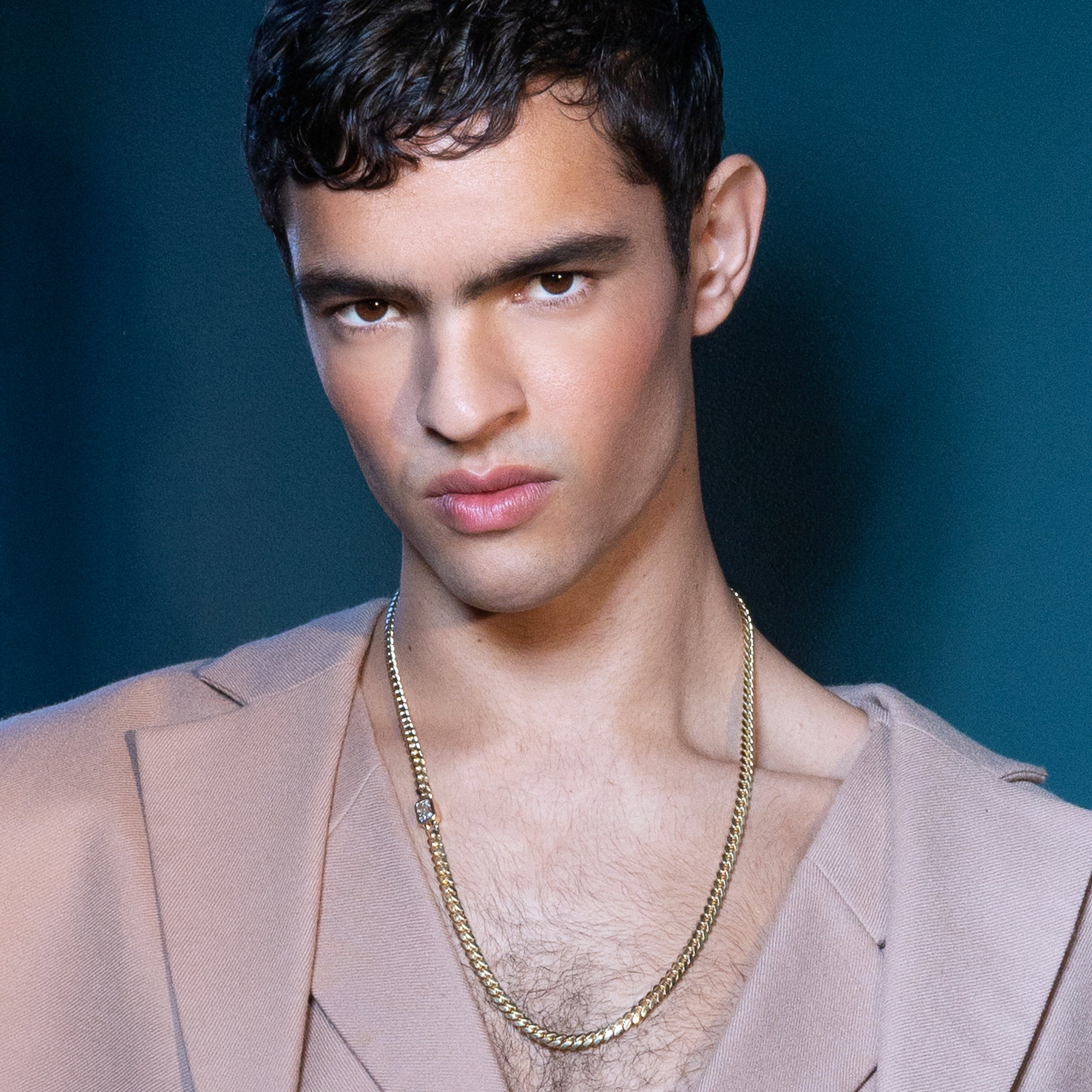 Shahla Karimi Aether X Shahla Cast Iron Link Necklace 14K Yellow Gold