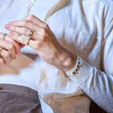 Shahla Karimi Aether X Shahla Rivet Bangle Bracelet 14K Yellow Gold