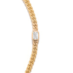 Aether X Shahla Cast Iron Link Necklace 14K Yellow Gold