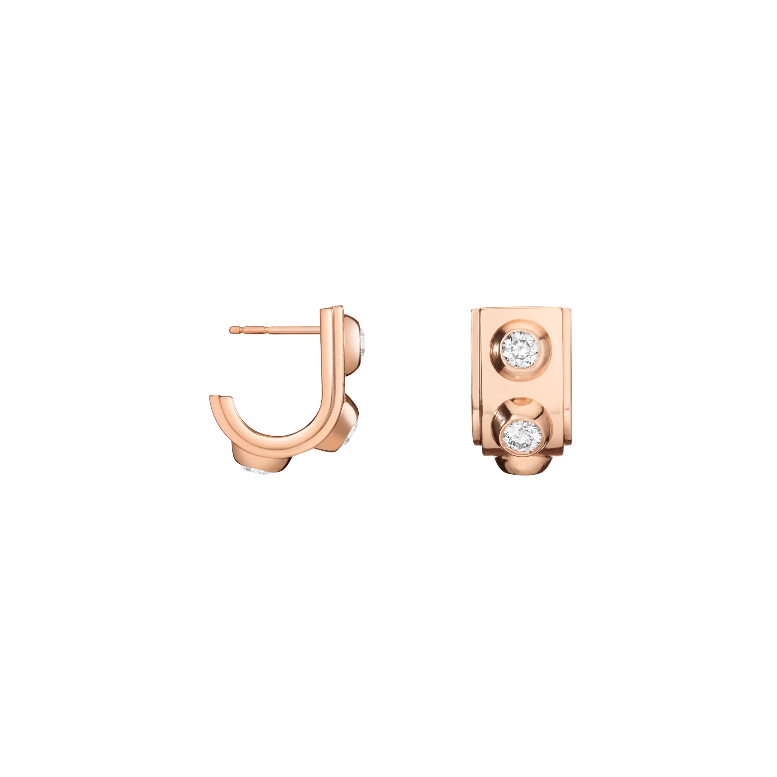 Shahla Karimi Aether X Shahla Rivet Half Arcs 14K Rose Gold