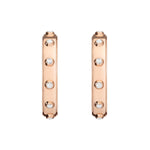 Shahla Karimi Aether X Shahla Rivet Hoop Earrings 14K Rose Gold