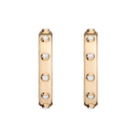 Shahla Karimi Aether X Shahla Rivet Hoop Earrings 14K Yellow Gold