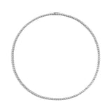 Shahla Karimi Bezel Set Tennis Necklace 14K White Gold