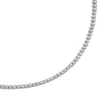 Shahla Karimi Bezel Set Tennis Necklace 14K White Gold
