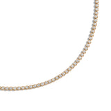 Shahla Karimi Bezel Set Tennis Necklace 14K Yellow Gold