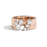 Shahla Karimi Cluster Gap Ring No. 2 Rose Gold