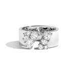 Shahla Karimi Cluster Gap Ring No. 2 White Gold