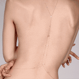 Shahla Karimi Jewelry Diamond Foundry - Marquise Body Chain 14KY w/ White Diamonds - Model gif Back