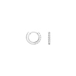 Shahla Karimi Diamond Hoop Earrings 10mm 14K White Gold