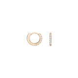 Shahla Karimi Diamond Hoop Earrings 10mm 14K Yellow Gold